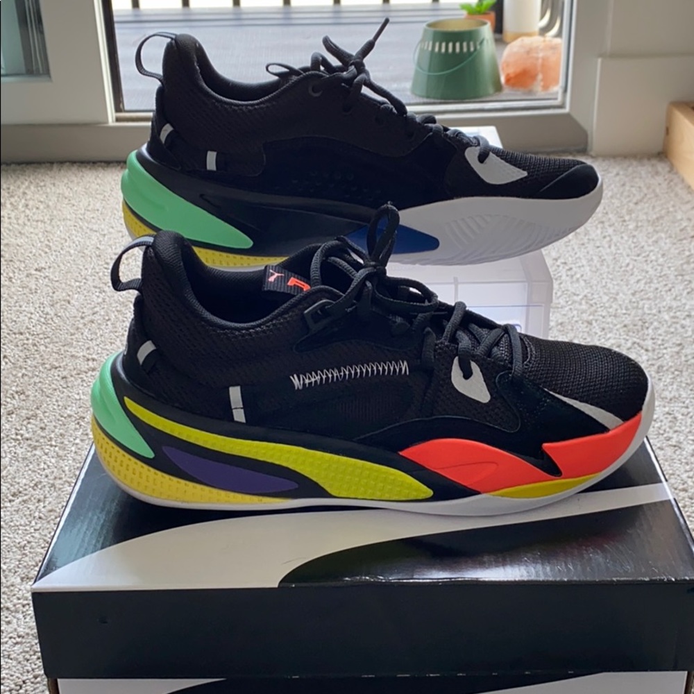 JCole black/raindbow Puma RS Dreamer